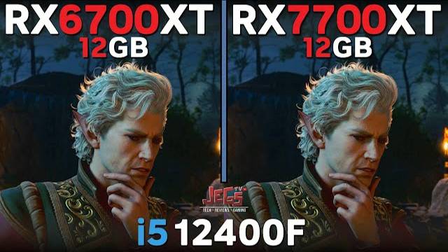 сравнение RX6700XT 12GB VS RX7700XT 12GB