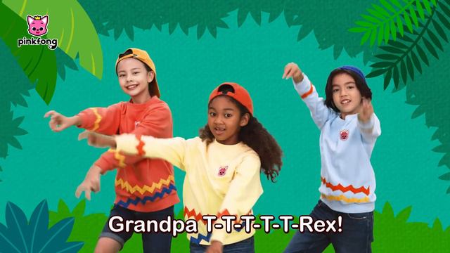 [4K] Baby T-Rex Dance Along Kids Rhymes  Let's Dance Together!  Pinkfong Songs