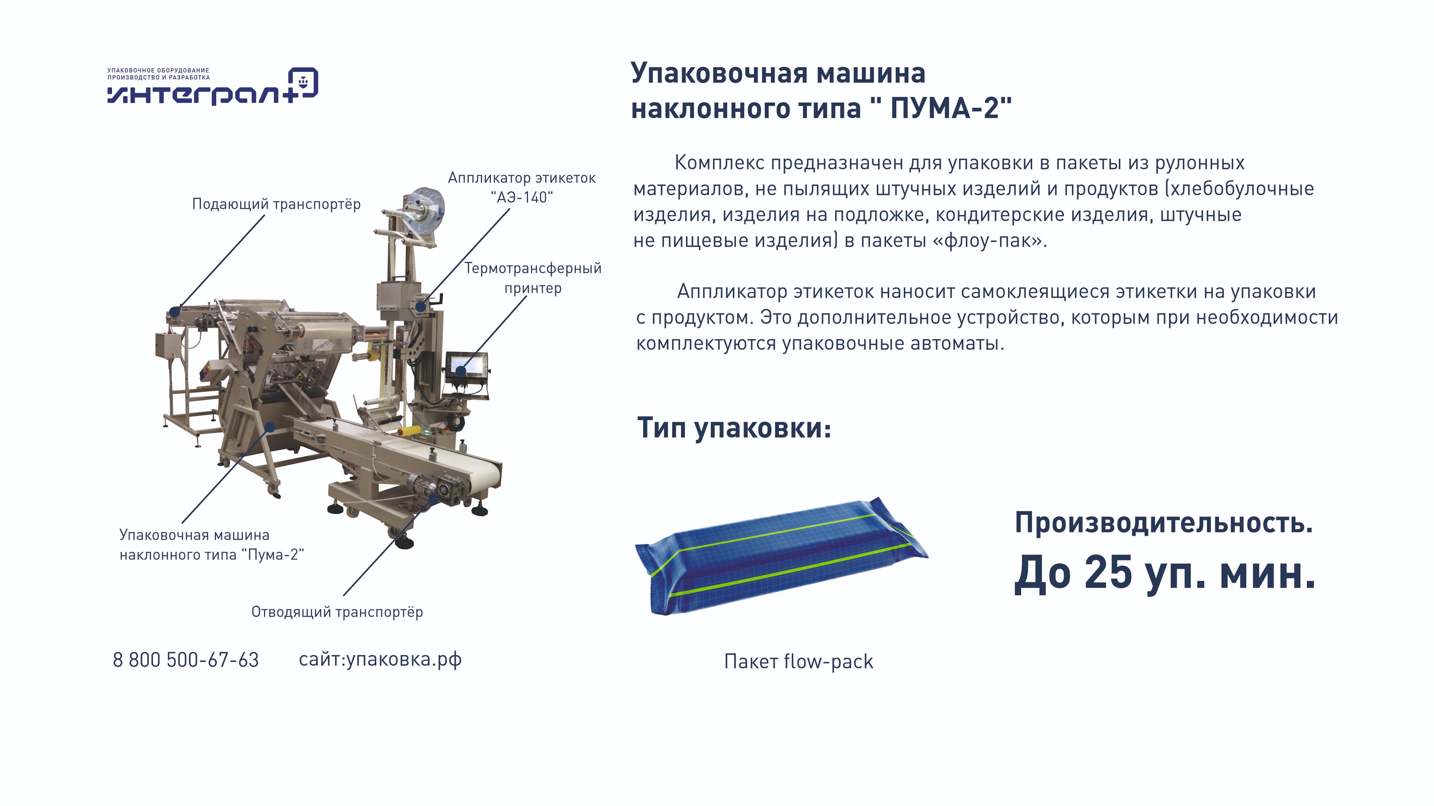 Упаковочная машина. Упаковка контейнеров. Упаковочная машина наклонного типа "Пума-2"