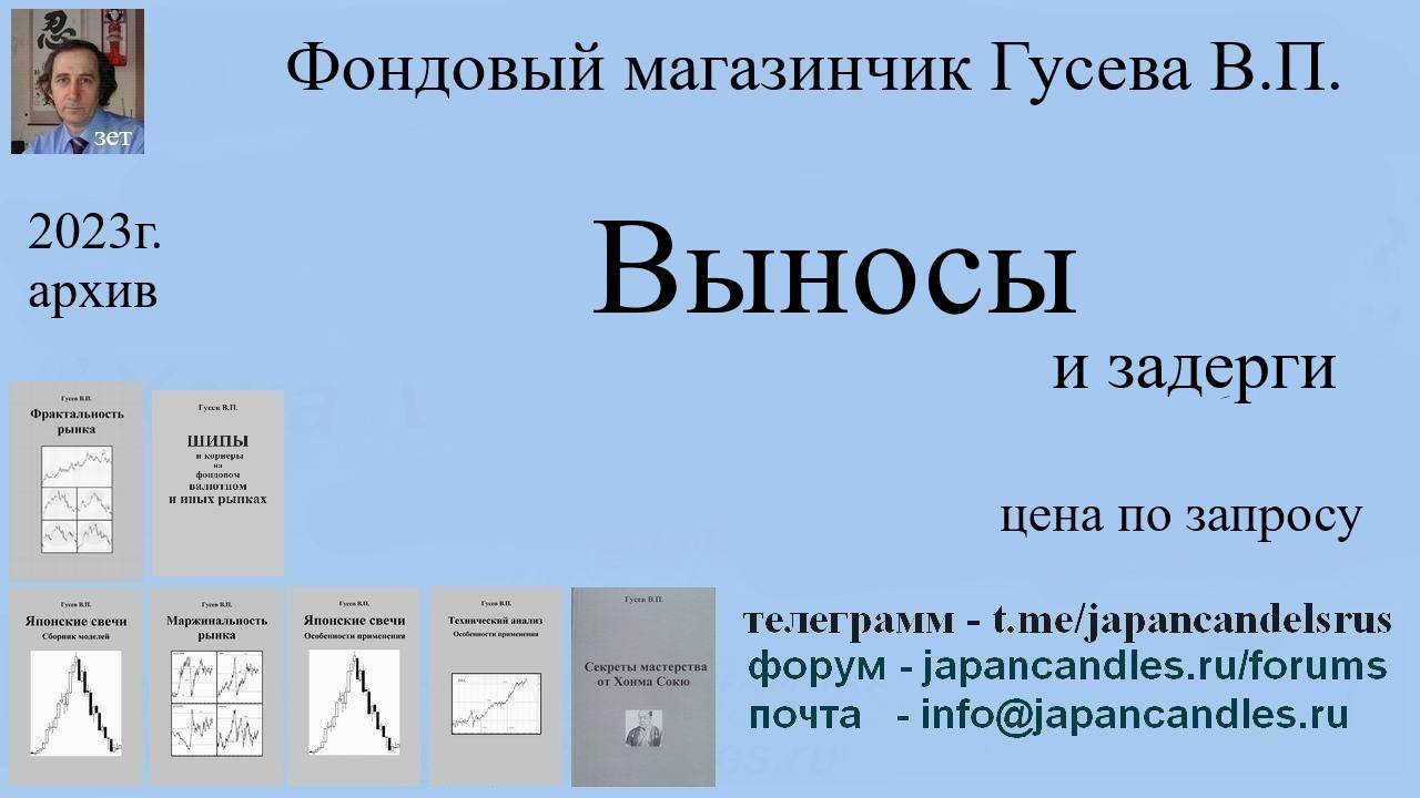 Обучающий курс - ВЫНОСЫ И ЗАДЕРКГИ примеры 2023г.