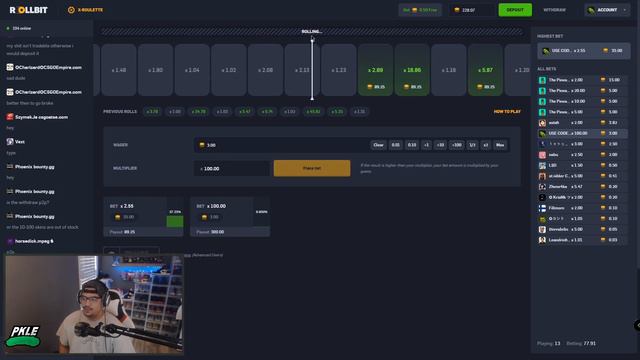 HUGE profit on the very last bet... ( ROLLBIT )