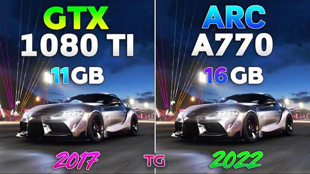 GTX 1080 Ti vs ARC A770 - Test in 8 Games