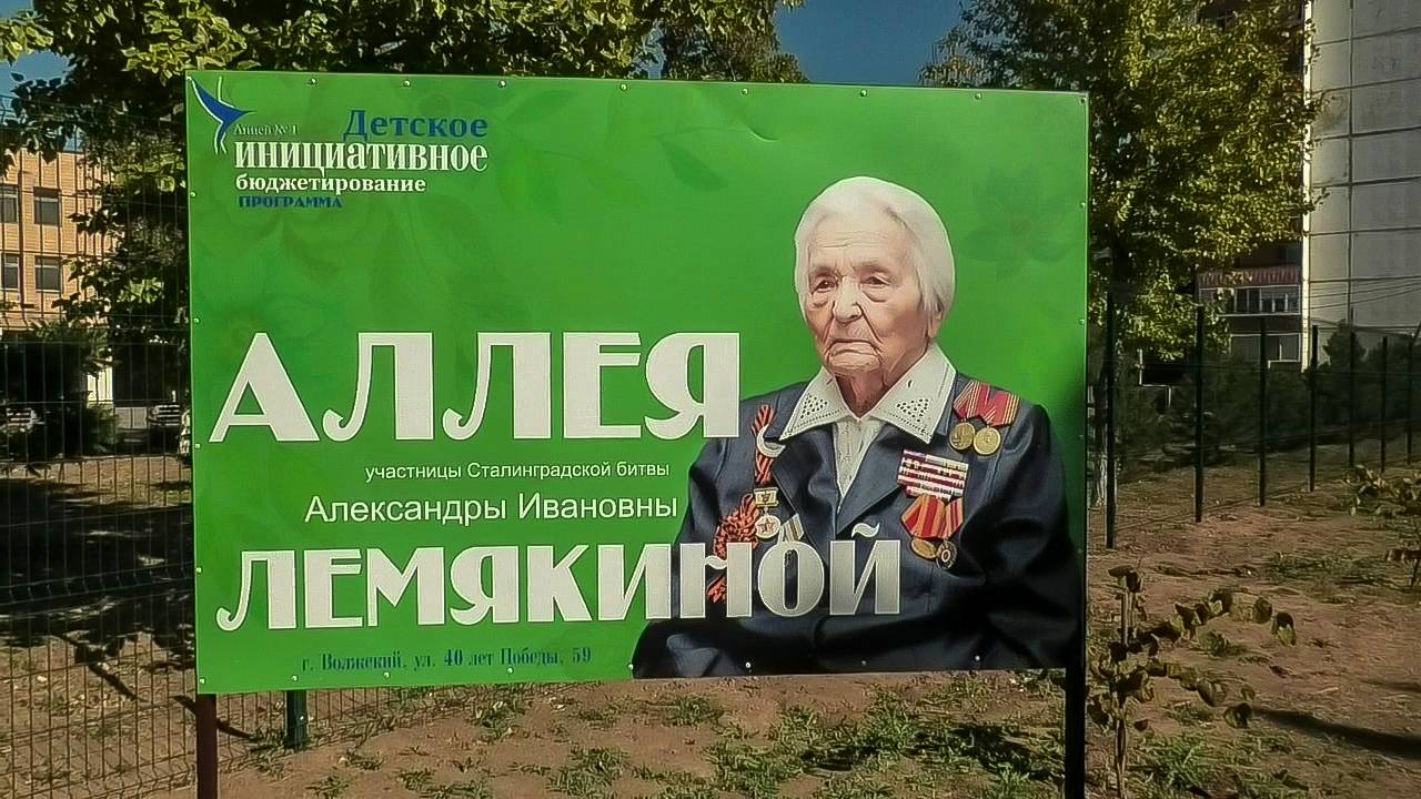 В школе высажена аллея ветерана