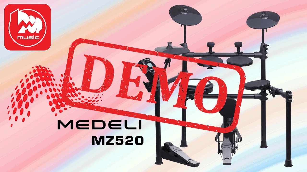 Электронная ударная установка Medeli MZ520 - демонстрация звучания