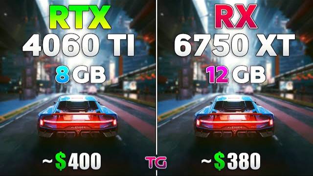 RTX 4060 Ti vs RX 6750 XT - Test in 10 Games