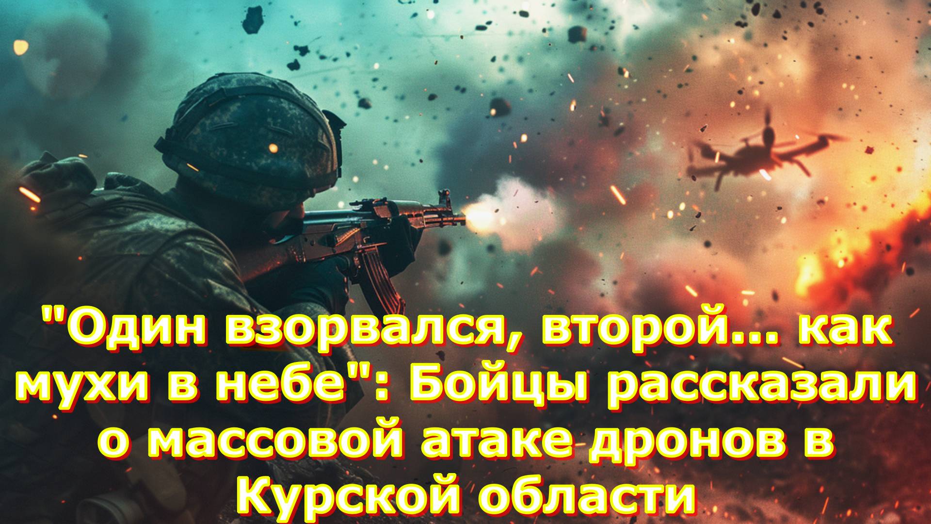 "Один взорвался, второй... как мухи в небе": Бойцы рассказали о массовой атаке дронов в Курской обл.