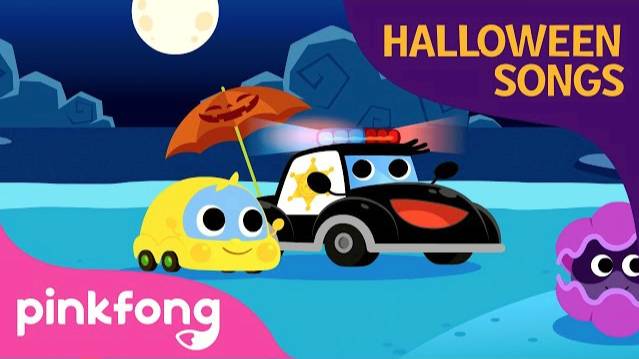 Police Car and Halloween Candy | Halloween Songs | Baby Car | Pinkfong Songs for Children