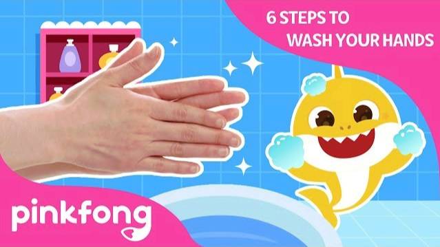 6 Steps to Wash Your Hands | #BabySharkHandWashChallenge | Pinkfong Songs for Children