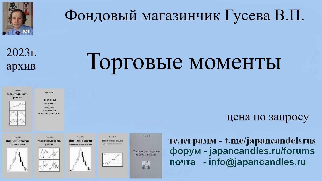 Обучающий курс  - ТОРГОВЫЕ МОМЕНТЫ  В  2023 г.