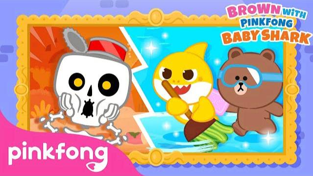 The Scream of the Trash Monsters : Chumbala Cachumbala Dance | Pinkfong Baby Shark & BROWN