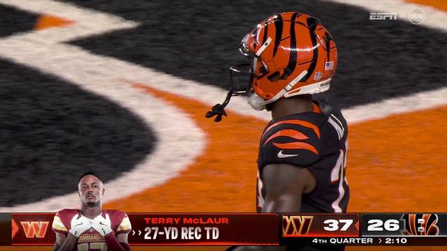 Daniels’ 27-yard TD heave to McLaurin silences Cincy crowd in crunch time