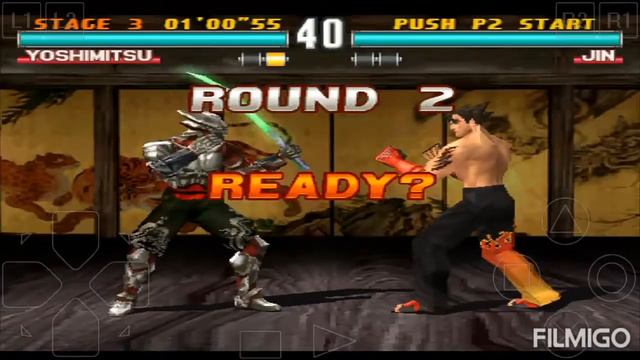 YOSHIMITSU VS JIN. Tekken 3 #trending