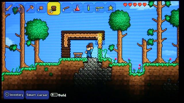 Terraria PSVITA #2 - Building the Shack!