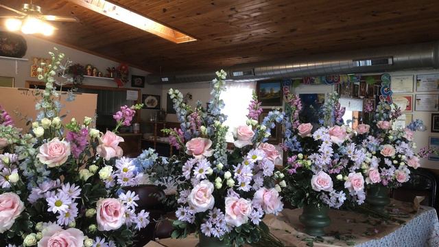 Создание композиции из цветов.how to make a flower arrangement