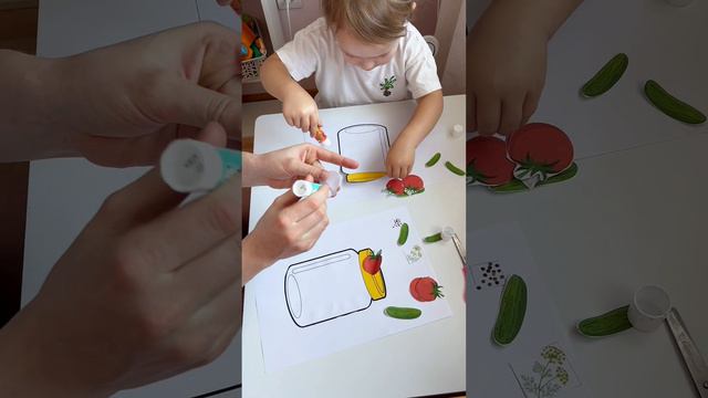 Простая, но интересная аппликация‼️ консервируем как бабушка 👵