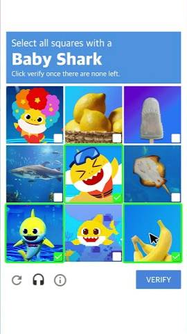 Find the Real Baby Shark! #captcha #fun #babyshark