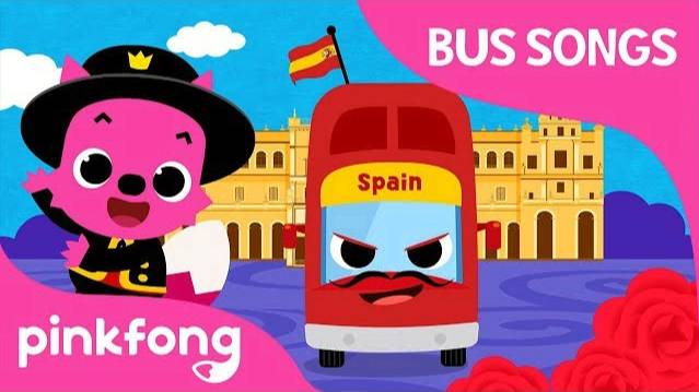 Spain Tour Bus | ¡Hola! España | Car Songs | Pinkfong Songs for Children