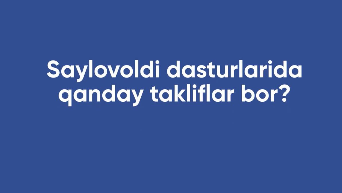 Siyosiy partiyalar oz saylovoldi dasturlarida qanday yechimlarni taklif etmoqdalar?