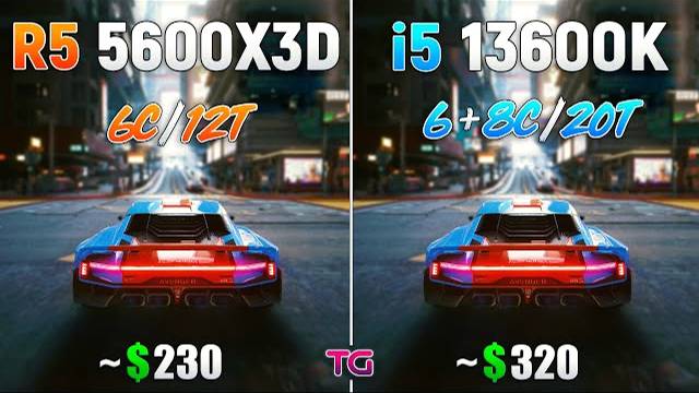 Ryzen 5 5600X3D vs i5 13600K - Test in 10 Games