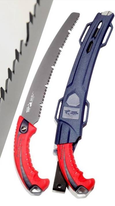 Садовая японская пила катаба | Ножовка Sheath Pruning Shark Saw Kataba Takagi с тефлоновым покрытием