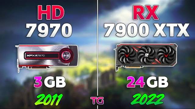 HD 7970 vs RX 7900 XTX - 11 Years Difference