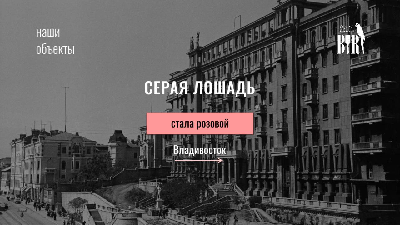 Серая лошадь г. Владивосток реконструкция