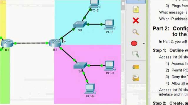 4.1.3.5 Packet Tracer - Configure Standard IPv4 ACLs