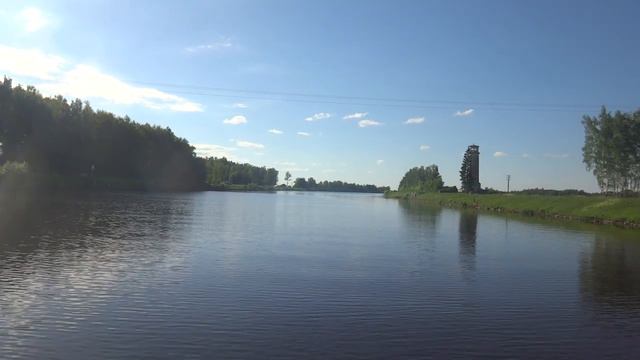 Поездка от Конаковской берега до Дубненского берега на переправе