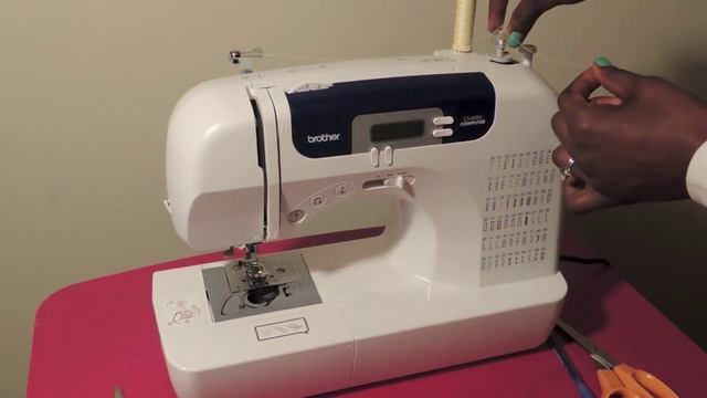 How to Thread a Sewing Machine "Brother CS-6000i"