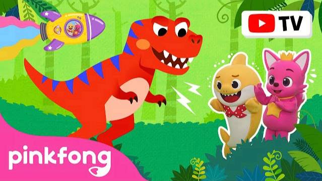 [4K] Here Comes Tyrannosaurus Rex | Dance Adventure | Kids Story & Cartoon | Pinkfong Baby Shark