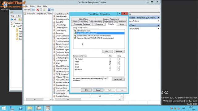 Урок 11 часть 3 - CA, выпуск сертификатов (TrainIT Hard)