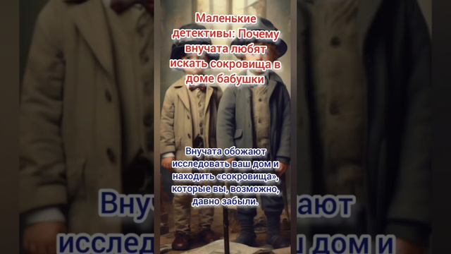 Маленькие детективы #внучата #мудрость #бабушка #психология