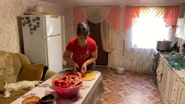 🍅 ДЕЛАЮ ЗАГОТОВКИ - ПОМИДОРЫ и АРБУЗЫ на зиму/мотивация )влог домашние дела✔️ЖИВУ КАК УМЕЮ.НАТАЛИ