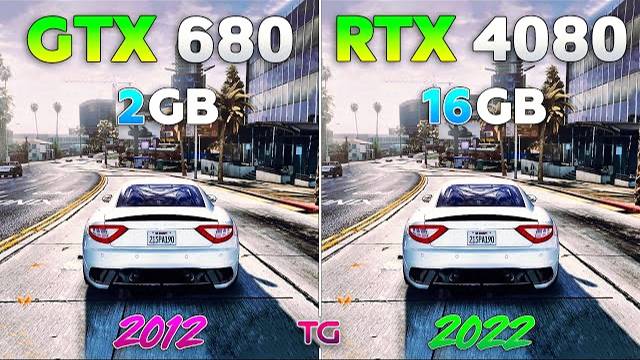 GTX 680 vs RTX 4080 - 10 Years Difference