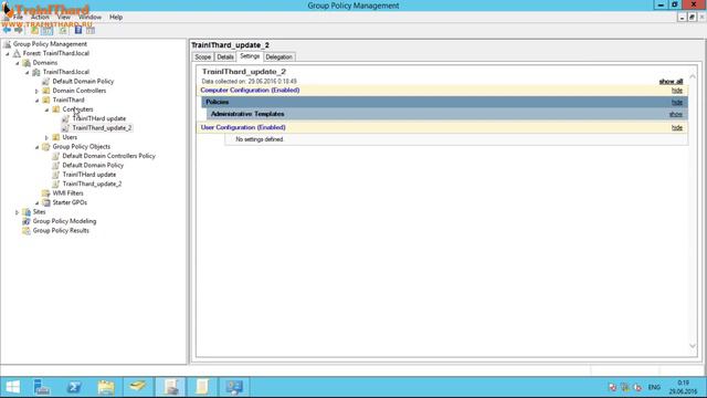 Урок 09 - Групповые политики (TrainIT Hard)