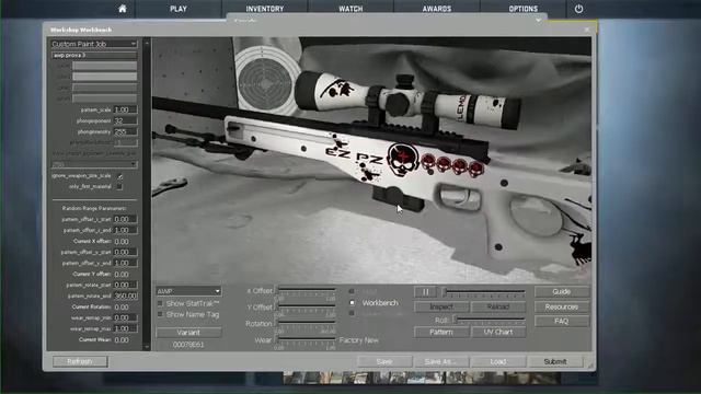 MADE MY FIRST CSGO SKIN    AWP WHITE BLOOD