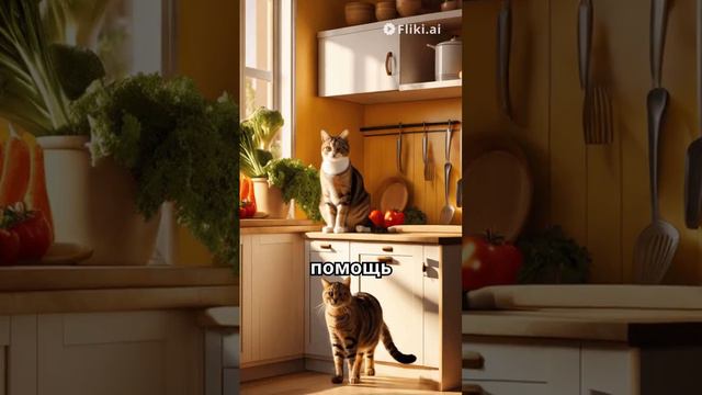 Как кот может готовить еду? #yappy