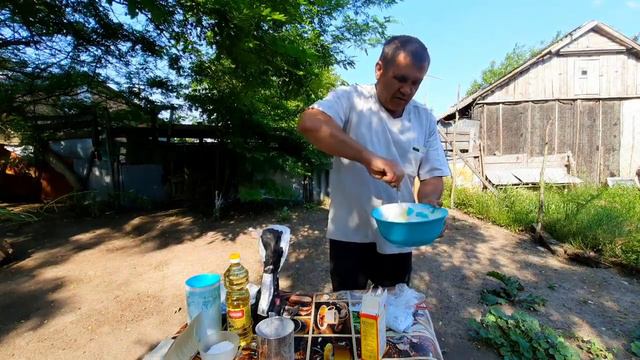 Вкусная та пища, которая была приготовлена на Костре с Дымком! Очень вкусные ОЛАДЬИ на Кефире