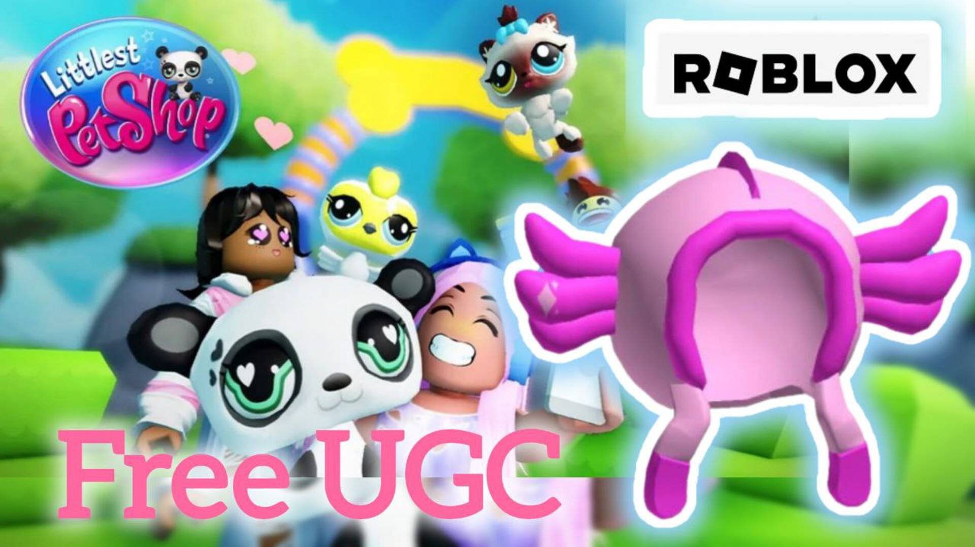 [FREE LIMITED UGC Axolotl Hoodie] Littlest Pet Shop 🐣 ROBLOX