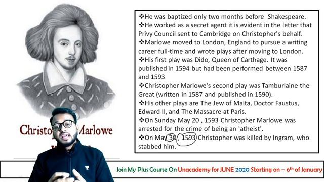 Christopher Marlowe As A Dramatist || UGC NET ENGLISH || AKSRajveer