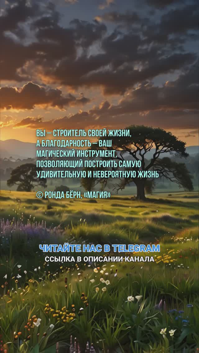 Вы – строитель своей жизни, а благодарность – ваш магический инструмент Ронда Бёрн