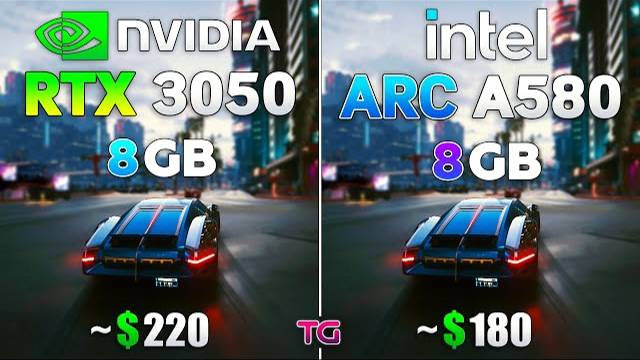 ARC A580 vs RTX 3050 - Test in 10 Games