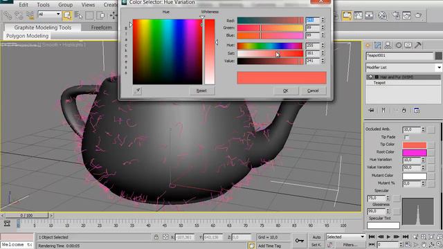 Autodesk 3ds max - Hair and Fur: урок 1