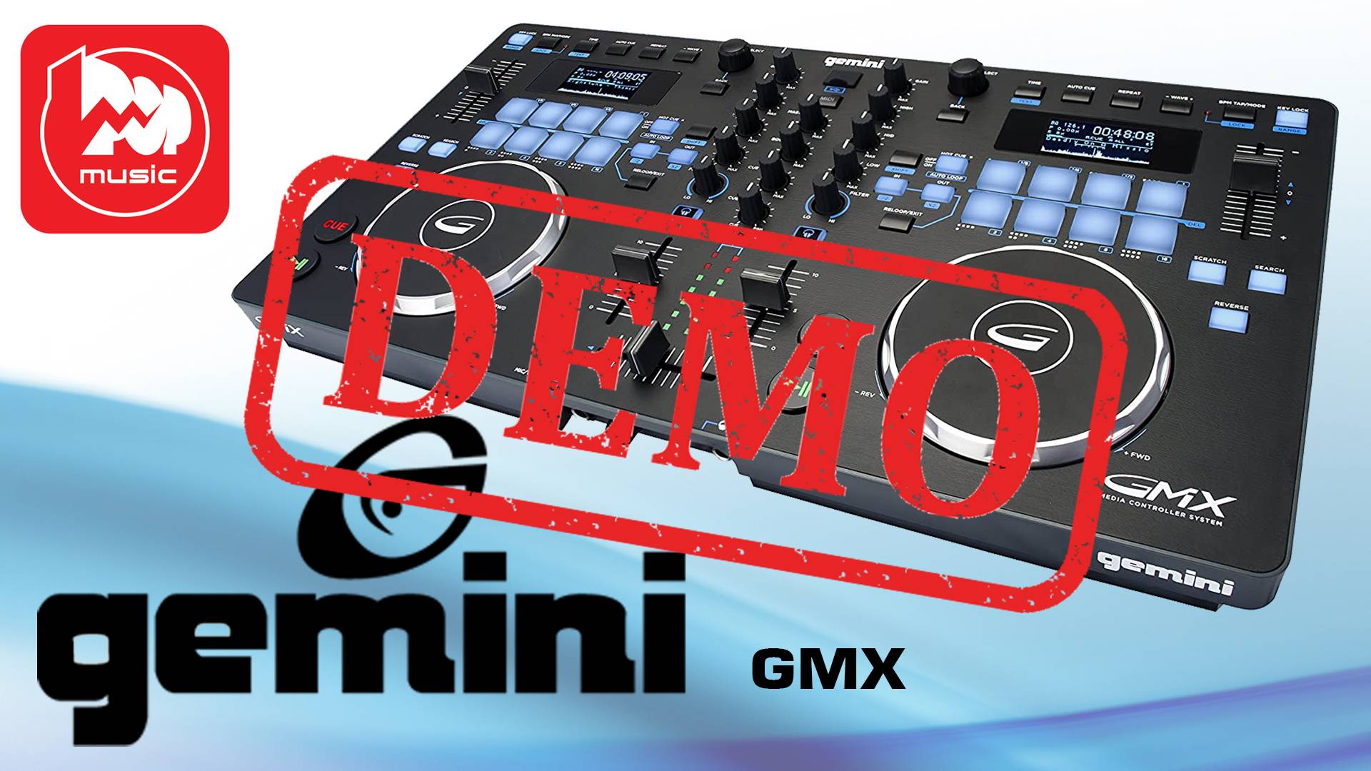 DJ система GEMINI GMX - демонстрация звучания