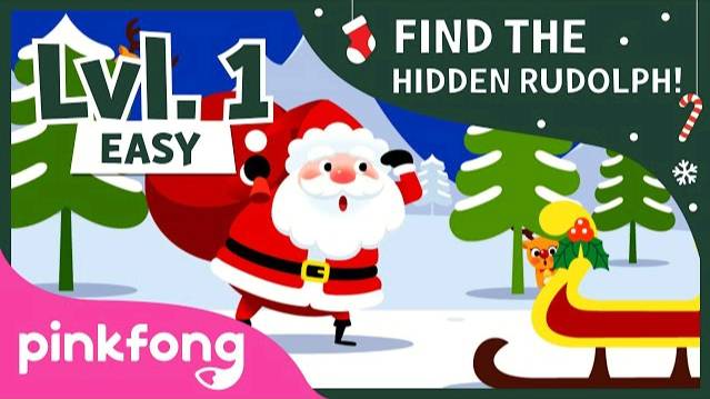 Find the Hidden Christmas Reindeer with Santa | Christmas Game | Pinkfong Songs for Children