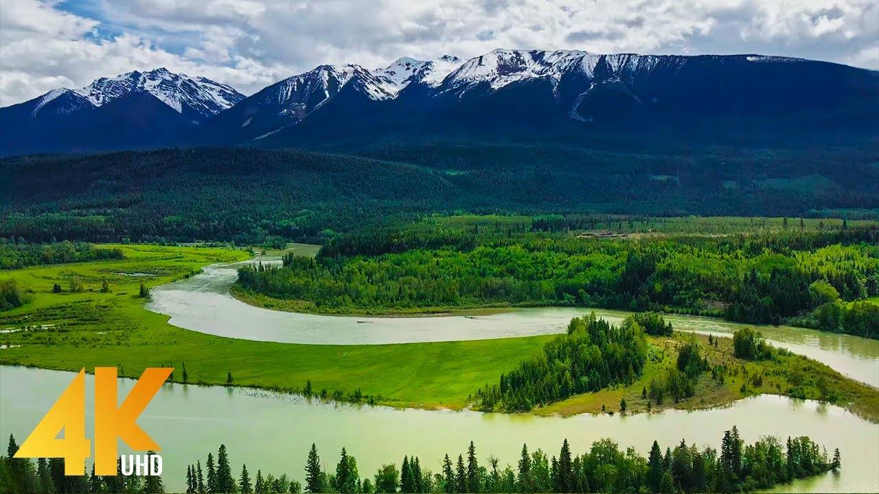 Fascinating Aerial Views of Canada Parks - 4K Cinematic Drone Footage + Ambient Music - Part #9