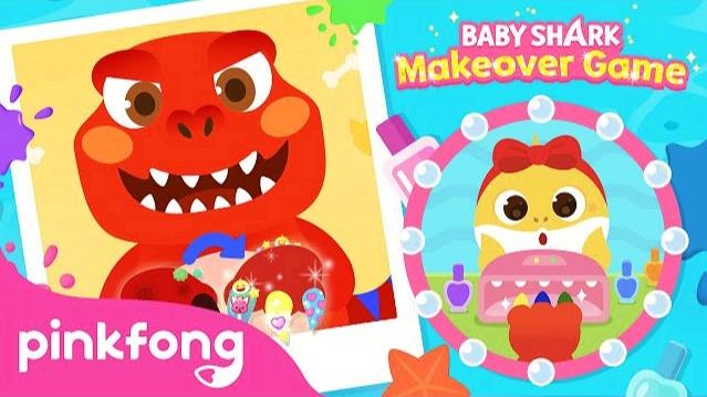 Decorate & Shape T-rex's nails! 練 I T-rex gets 💅 the nails done! | Baby Shark Makeover Game