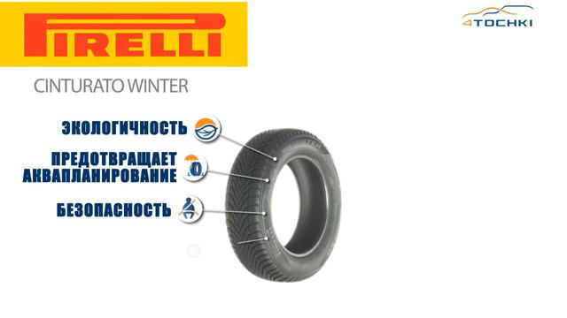 3D-обзор шины Pirelli Cinturato Winter на 4 точки. Шины и диски 4точки - Wheels & Tyres