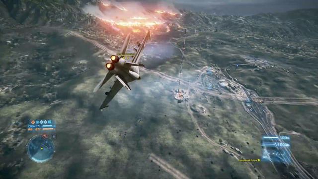 russianairforce vs GOD HAT3S US ALL - Battlefield 3 Jet Dogfight