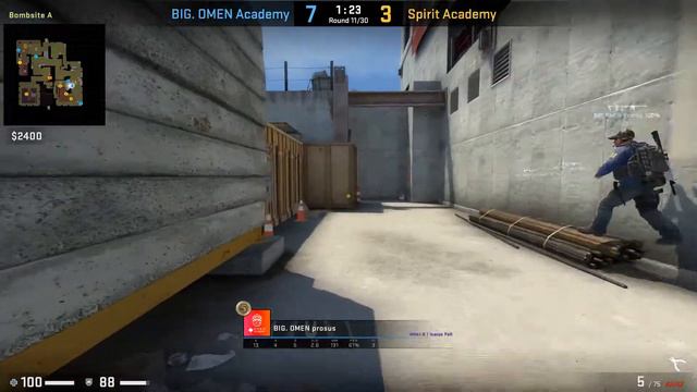 CS:GO POV prosus (27-13) BIG Academy vs Spirit Academy (vertigo) @WePlay Academy League Ss 3 Finals